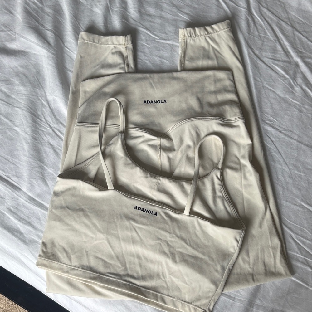 Adanola Off-White Cream Activewear Set